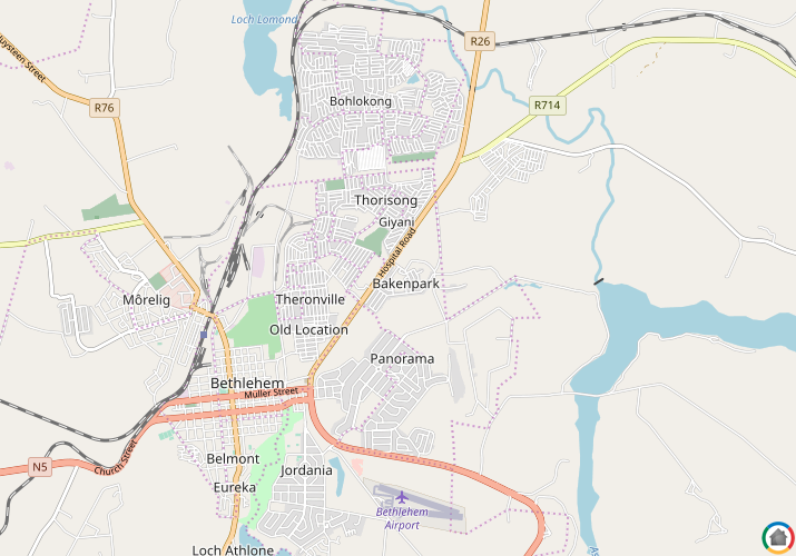 Map location of Bakenpark